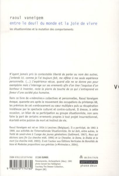 Produktbild: Entre le deuil du monde et la joie de vivre