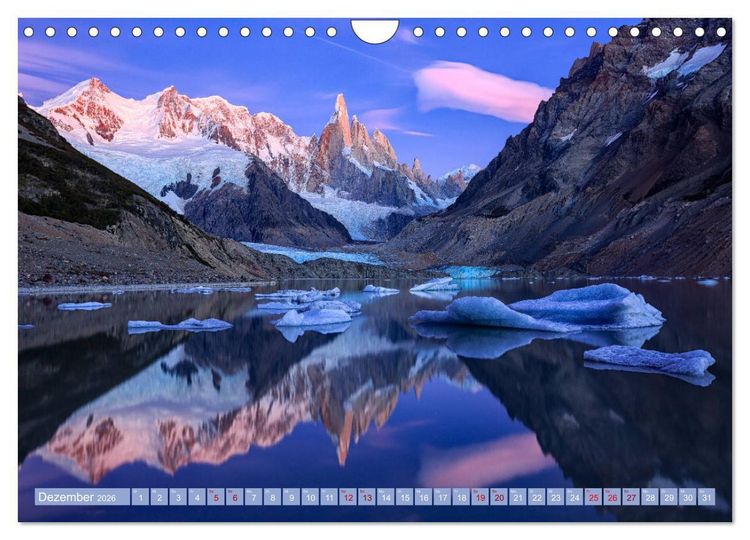 Produktbild: Patagonien: Einzigartige Landschaft am Ende der Welt (Wandkalender 2026 DIN A4 quer), CALVENDO Monatskalender