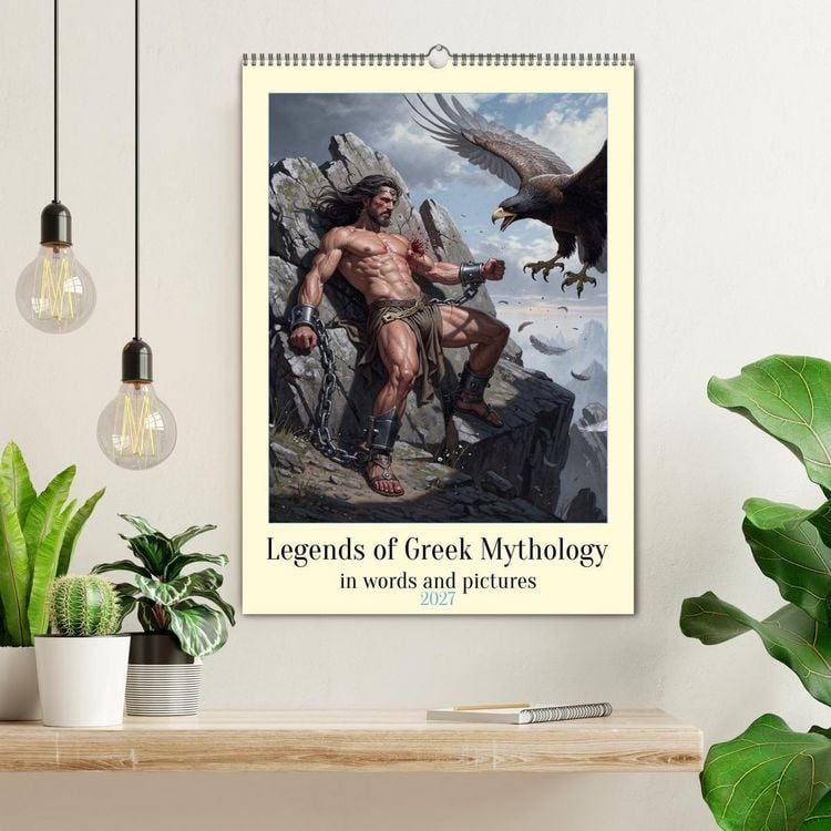 Produktbild: Legends of the Greek Mythology (Wall Calendar 2027 DIN A2 portrait), CALVENDO 12 Month Wall Calendar