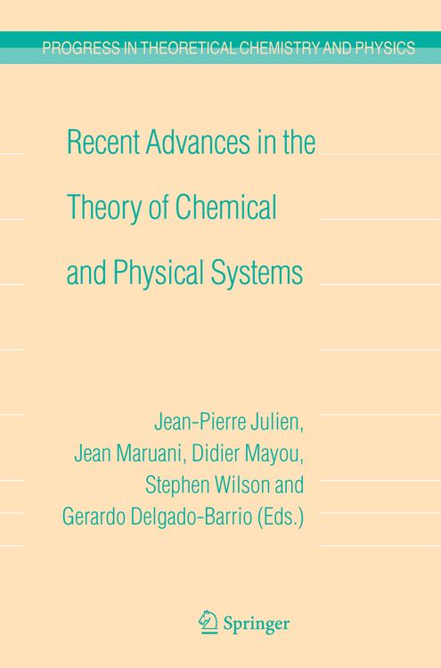 Produktbild: Recent Advances in the Theory of Chemical and Physical Systems
