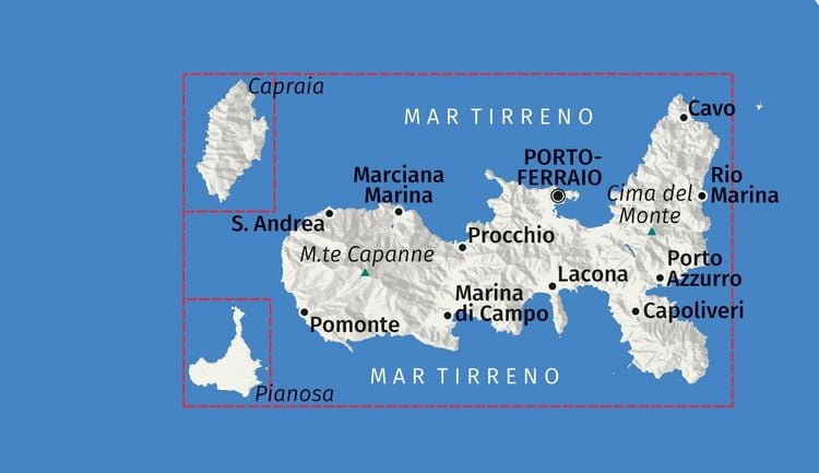 Produktbild: KOMPASS Wanderkarte 2468 Isola d' Elba 1:25.000