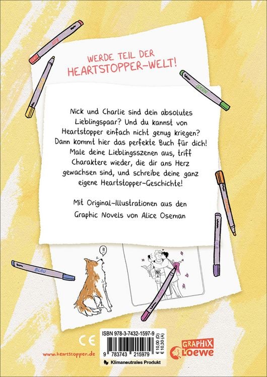 Produktbild: Heartstopper - Das offizielle Malbuch