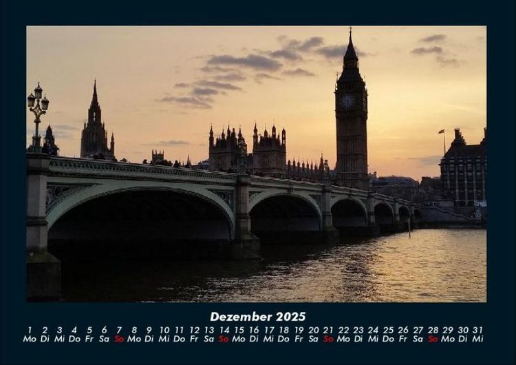 Produktbild: London 2025 Fotokalender DIN A4