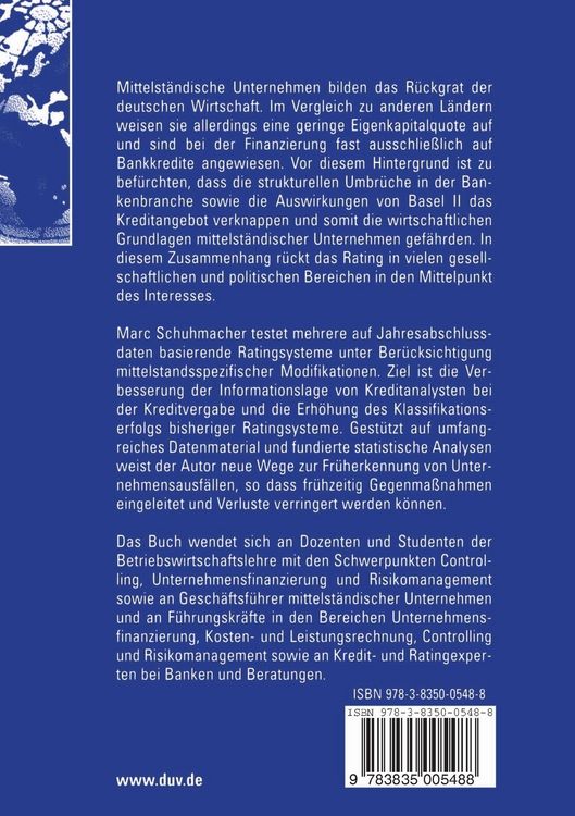 Produktbild: Bankinterne Rating-Systeme basierend auf Bilanz- und GuV-Daten f&uuml;r deutsche mittelst&auml;ndische Unternehmen