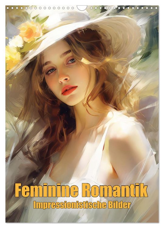 Produktbild: Feminine Romantik &ndash; Impressionistische Bilder (Wandkalender 2026 DIN A3 hoch), CALVENDO Monatskalender