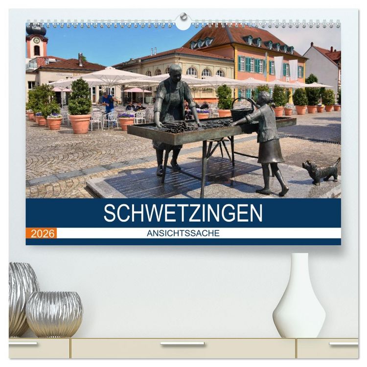 Produktbild: Schwetzingen - Ansichtssache (hochwertiger Premium Wandkalender 2026 DIN A2 quer), Kunstdruck in Hochglanz