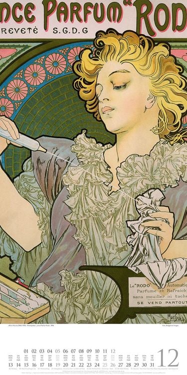Produktbild: Alfons Mucha Kalender 2027