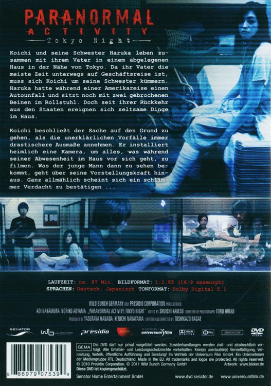 Produktbild: Paranormal Activity - Tokyo Night