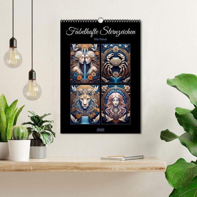 Produktbild: Fabelhafte Sternzeichen (Wandkalender 2026 DIN A3 hoch), CALVENDO Monatskalender