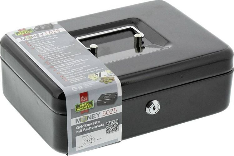 Produktbild: Burg W&auml;chter 10700 Geldkassette (B x H x T) 250 x 90 x 180mm Schwarz