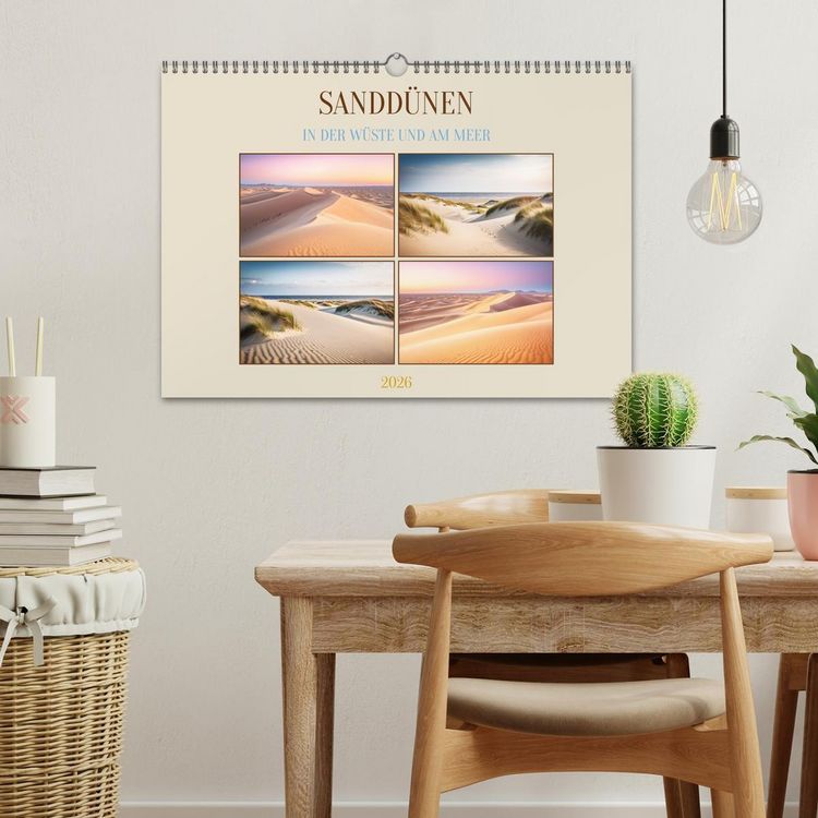 Produktbild: Sandd&uuml;nen In der W&uuml;ste und am Meer (Wandkalender 2026 DIN A3 quer), CALVENDO Monatskalender
