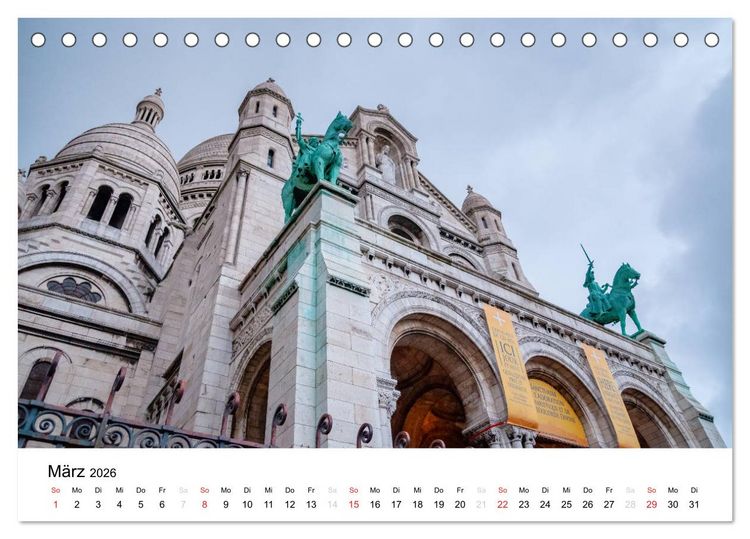 Produktbild: Paris, s'il vous pla&icirc;t! (Tischkalender 2026 DIN A5 quer), CALVENDO Monatskalender
