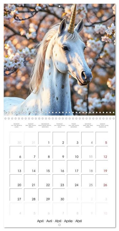 Produktbild: Fairytale Land of AI Unicorns (Wall Calendar 2026 12 &times; 12 Inch) CALVENDO 12 Month Wall Calendar