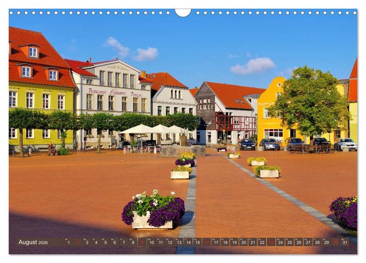 Produktbild: Vinetastadt Barth - Spaziergang durch die historische Stadt (Wandkalender 2026 DIN A3 quer), CALVENDO Monatskalender