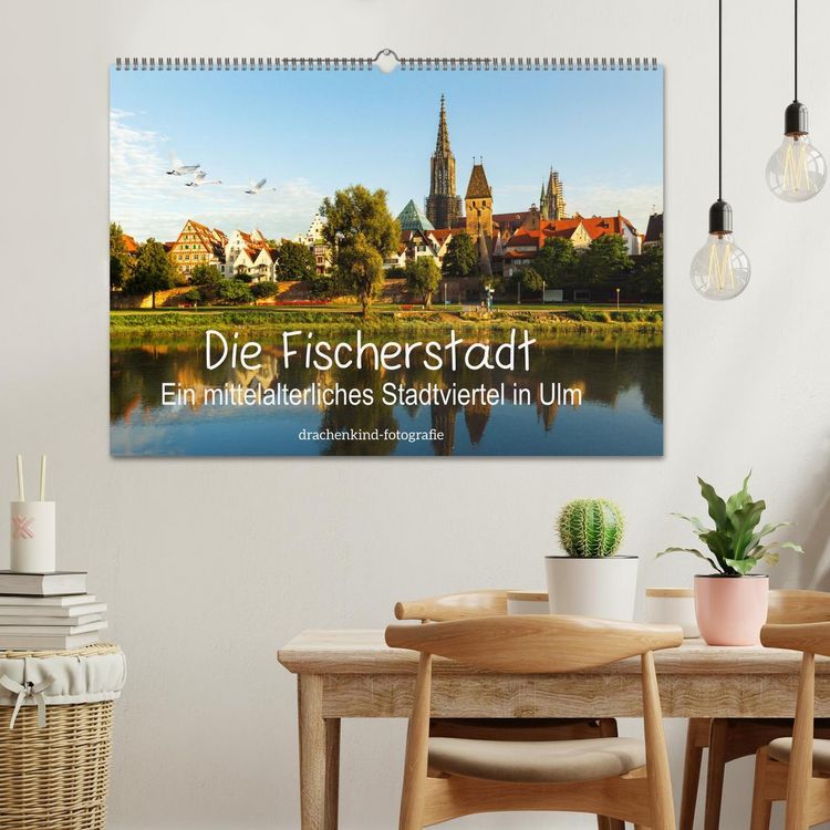 Produktbild: Die Fischerstadt - Ein mittelalterliches Stadtviertel in Ulm (Wandkalender 2026 DIN A2 quer), CALVENDO Monatskalender