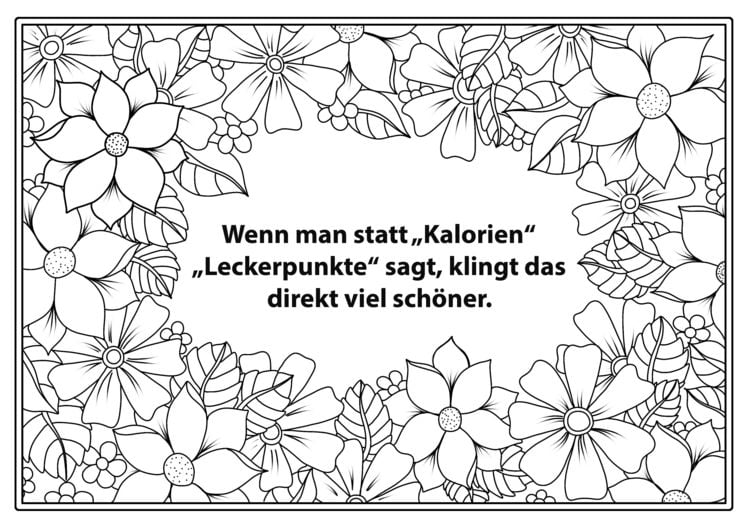 Produktbild: Malbuch f&uuml;r Erwachsene: Mal Dich schlank!