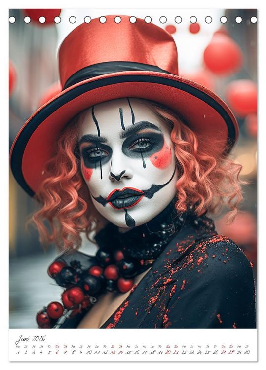 Produktbild: Misses Clown (Tischkalender 2026 DIN A5 hoch), CALVENDO Monatskalender