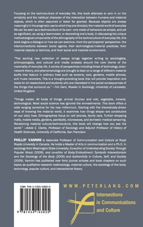 Produktbild: Material Culture and Technology in Everyday Life