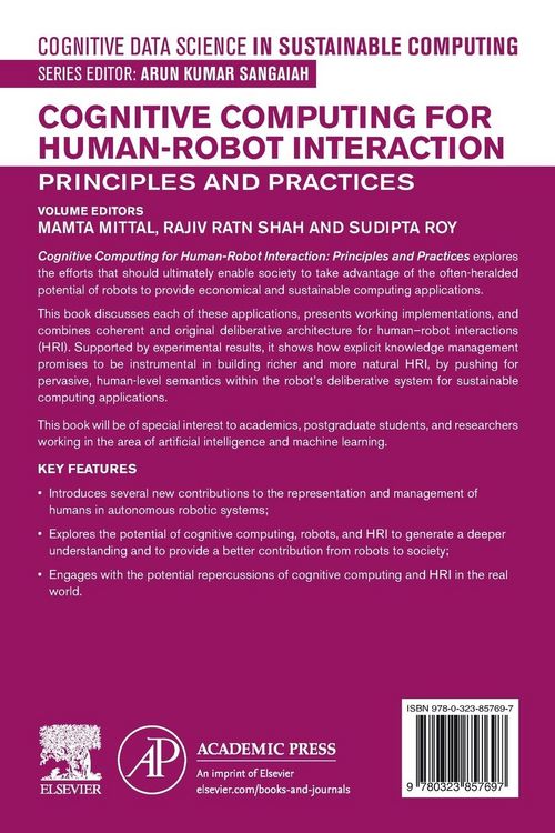 Produktbild: Cognitive Computing for Human-Robot Interaction