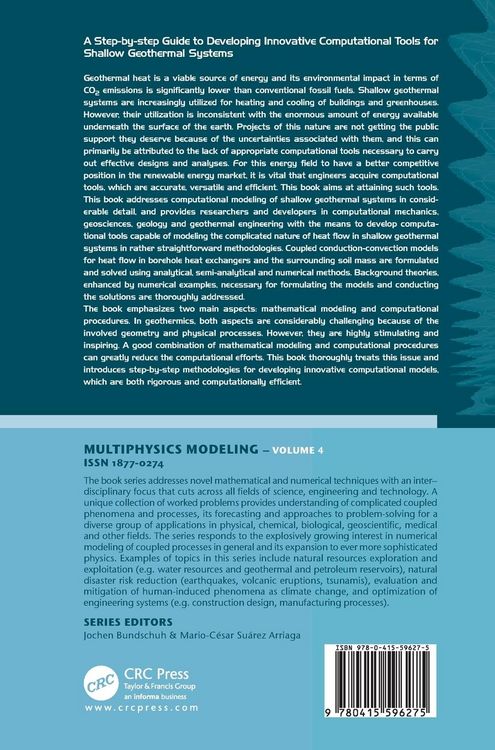 Produktbild: Computational Modeling of Shallow Geothermal Systems