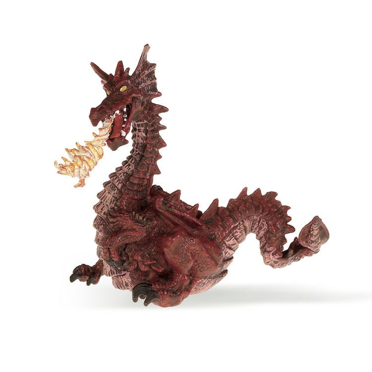 Produktbild: Spielfigur Feuerspeiender Drache rot 10,3cm