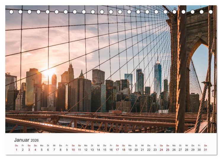 Produktbild: New York - Eine Weltstadt (Tischkalender 2026 DIN A5 quer), CALVENDO Monatskalender