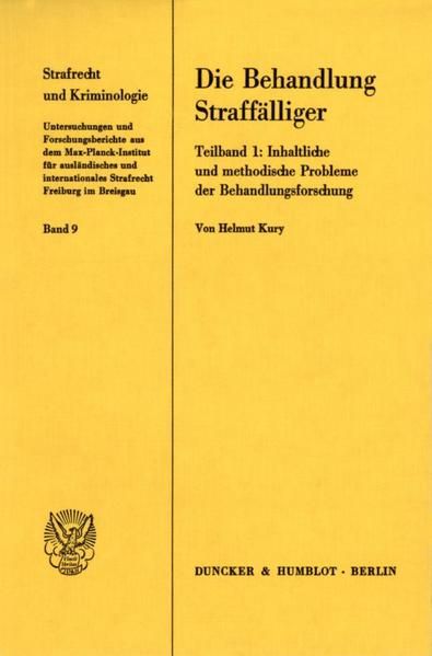 Produktbild: Die Behandlung Straff&auml;lliger.
