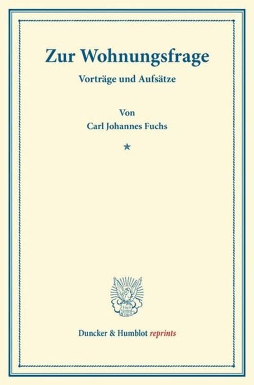 Produktbild: Zur Wohnungsfrage.