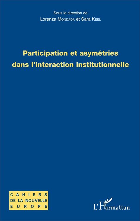 Produktbild: Participation et asym&eacute;tries dans l'interaction institutionnelle