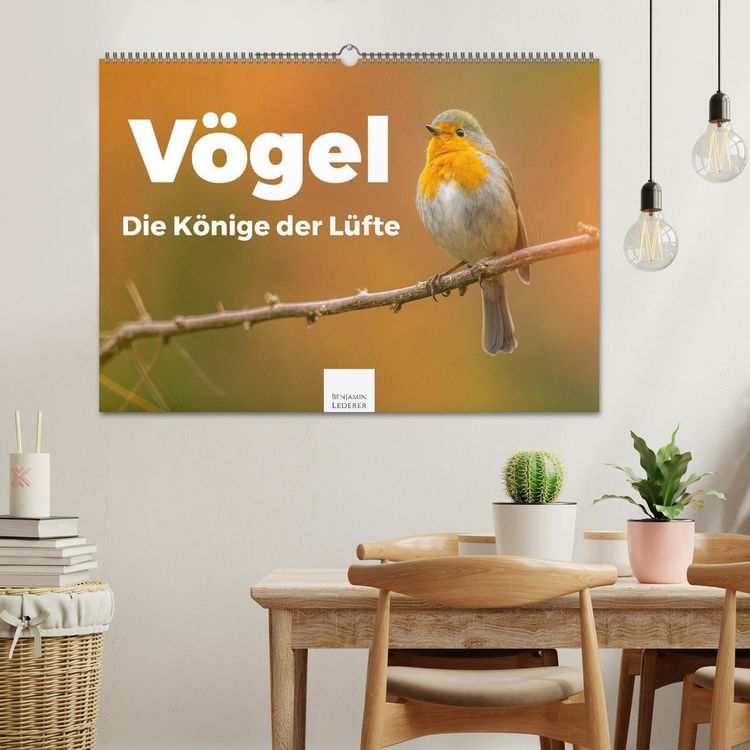 Produktbild: V&ouml;gel - Die K&ouml;nige der L&uuml;fte (Wandkalender 2026 DIN A2 quer), CALVENDO Monatskalender