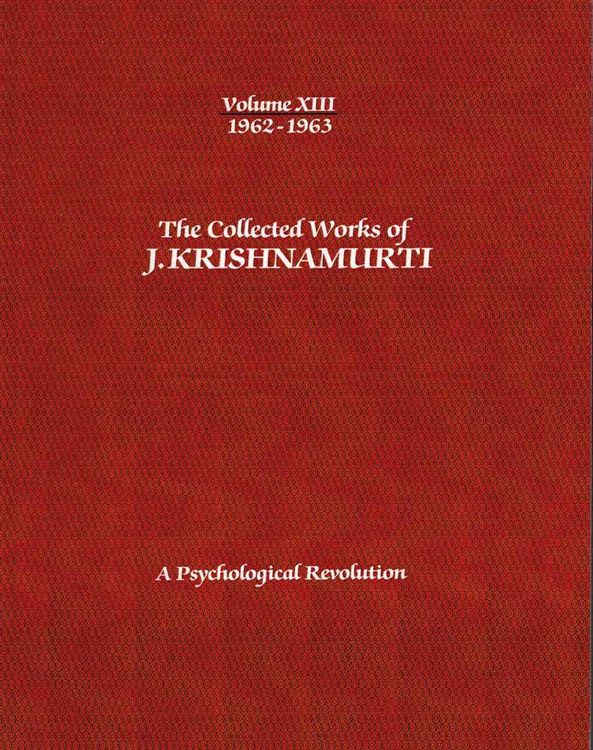 Produktbild: The Collected Works of J.Krishnamurti -Volume XIII 1962-1963