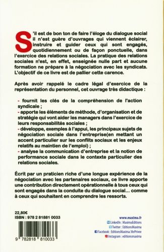 Produktbild: Conduite des relations sociales