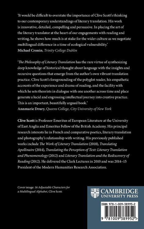 Produktbild: The Philosophy of Literary Translation