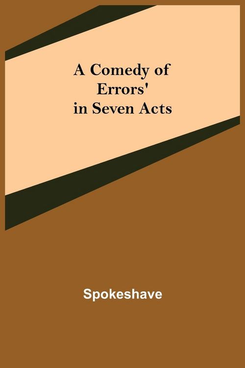 Produktbild: A Comedy of Errors' in Seven Acts