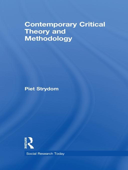 Produktbild: Contemporary Critical Theory and Methodology