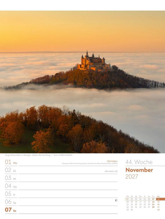 Produktbild: Malerisches Deutschland Wochenplaner Kalender 2027