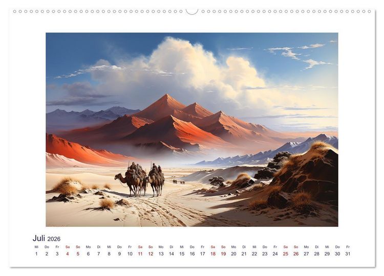 Produktbild: Die Karawane zieht weiter (Wandkalender 2026 DIN A2 quer), CALVENDO Monatskalender