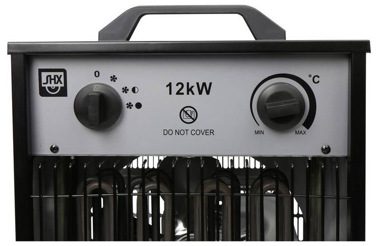 Produktbild: SHX SHX12KW2025 Bauheizer 12000W Schwarz/Grau