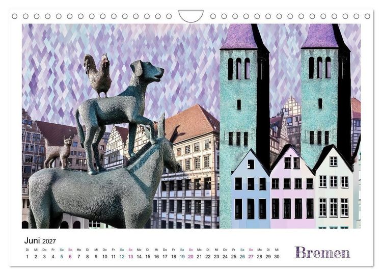 Produktbild: Stadtvisionen (Wandkalender 2027 DIN A4 quer), CALVENDO Monatskalender