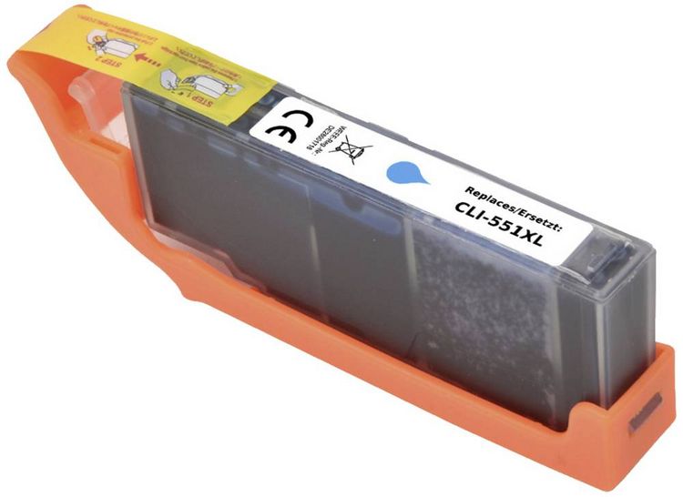 Produktbild: Renkforce Druckerpatrone ersetzt Canon CLI-551C XL Kompatibel Cyan RF-5655918