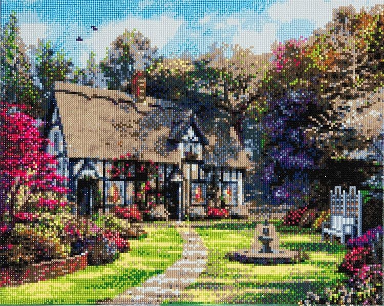 Produktbild: Craft Buddy CAK-A29 - Country Cottage, 40x50cm Crystal Art Kit, Diamond Painting