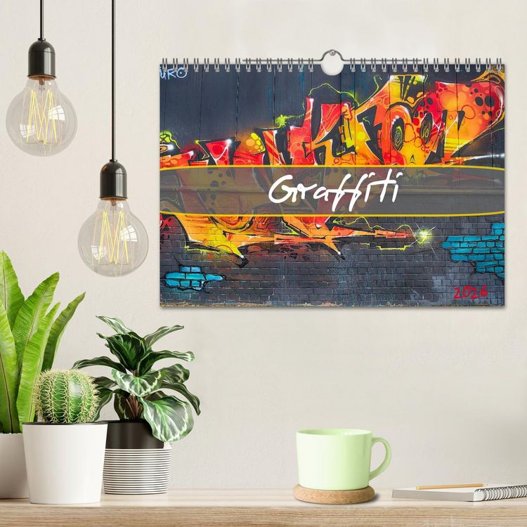Produktbild: Graffiti (Wandkalender 2026 DIN A4 quer), CALVENDO Monatskalender