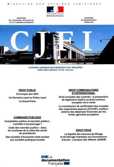 Produktbild: Courrier Juridique des Finances et de l Industrie T.68; Droit