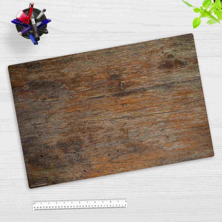 Produktbild: Cover-your-desk Schreibtischunterlage f&uuml;r Kinder und Erwachsene Antikes Holz, aus hochwertigem Vinyl , 60 x 40 cm