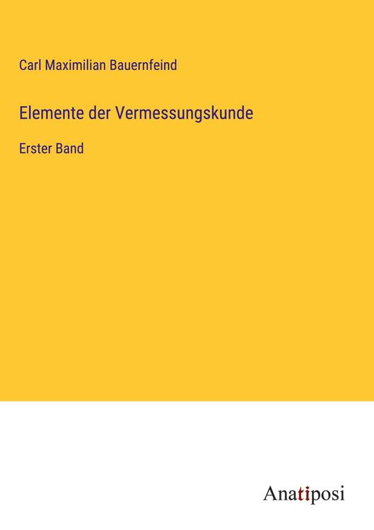 Produktbild: Elemente der Vermessungskunde