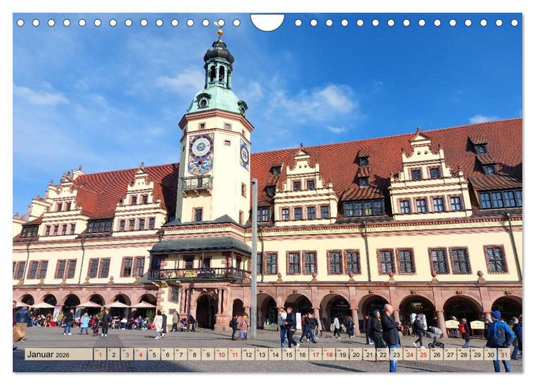 Produktbild: Buntes Leipzig (Wandkalender 2026 DIN A4 quer), CALVENDO Monatskalender