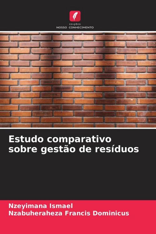 Produktbild: Estudo comparativo sobre gest&atilde;o de res&iacute;duos