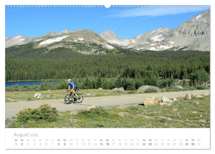 Produktbild: Colorado - H&ouml;henrausch mit dem Rennrad (hochwertiger Premium Wandkalender 2026 DIN A2 quer), Kunstdruck in Hochglanz