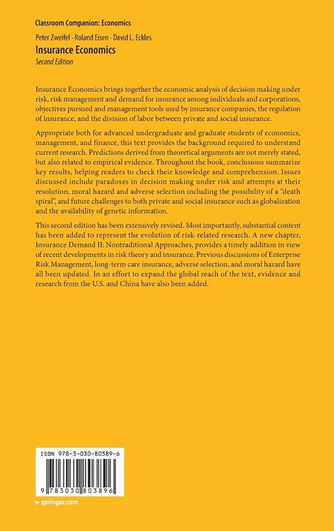 Produktbild: Insurance Economics
