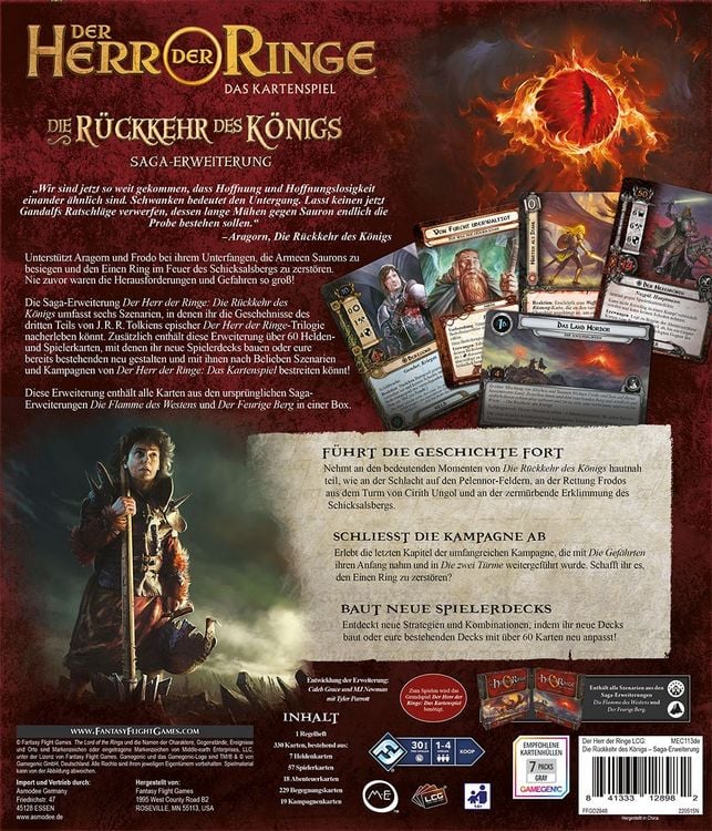 Produktbild: Der Herr der Ringe Das Kartenspiel - Die R&uuml;ckkehr des K&ouml;nigs